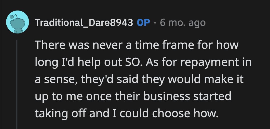 OP also had this to say. Maybe their partner forgot about this deal?