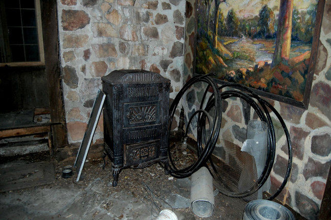 Surprisingly, many items were still left inside