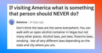 Tourists Shouldn't Do These 30 Things When They Visit The US According To Americans