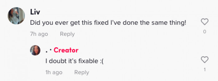 Help—how does one fix this? Unfortunately, the damage has been done, and it is most likely irreversible.