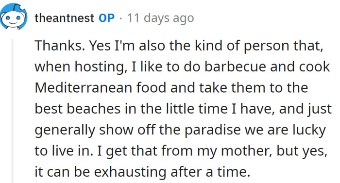 The OP explained his point of view: