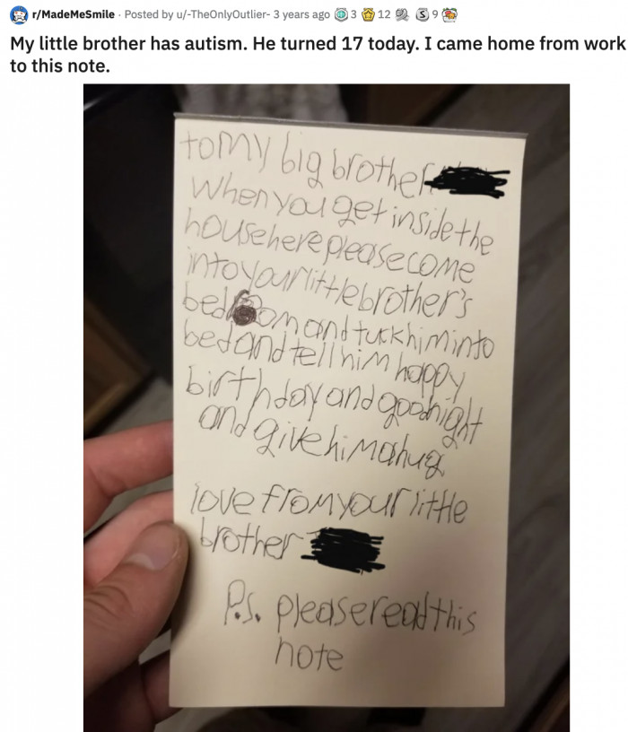 2. This big brother has the sweetest little brother in the whole world