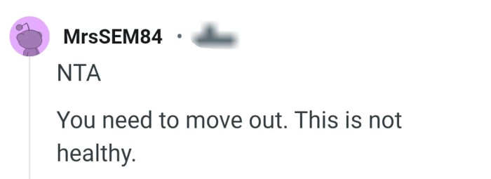 This is not healthy for the OP