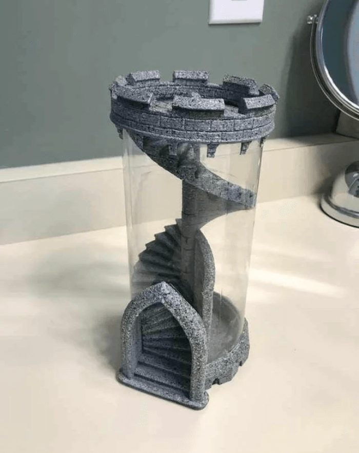 12. Tower for rolling dice