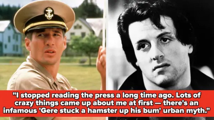 The actor believes Sylvester Stallone started the rumor as revenge for kicking him off a film they were in together.