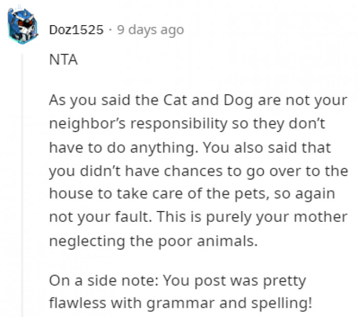 Can't blame the neighbors