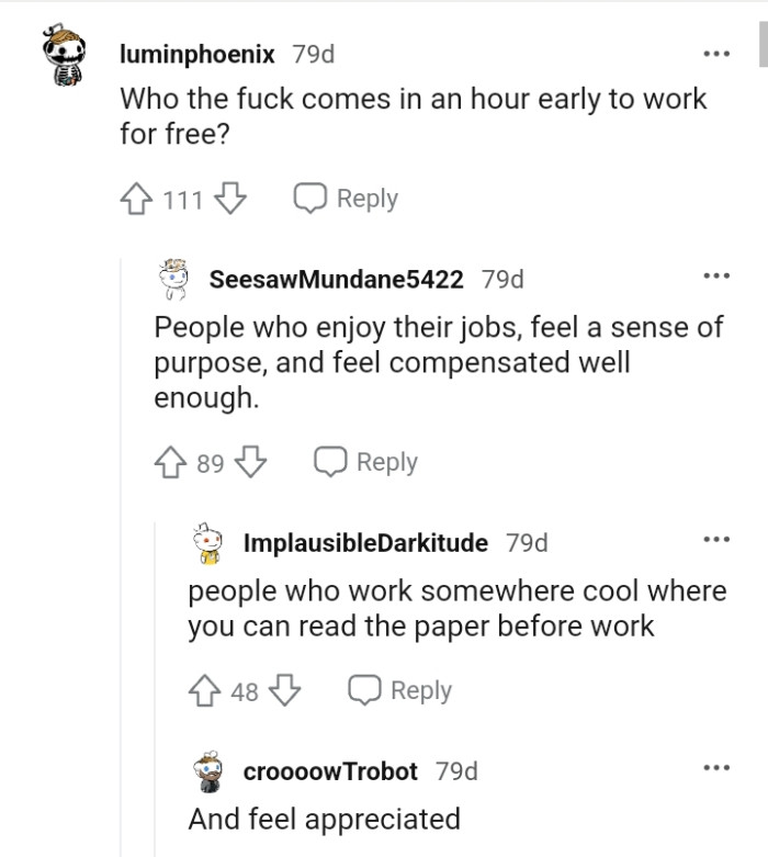 This Redditor doesn't understand why the OP would work for free
