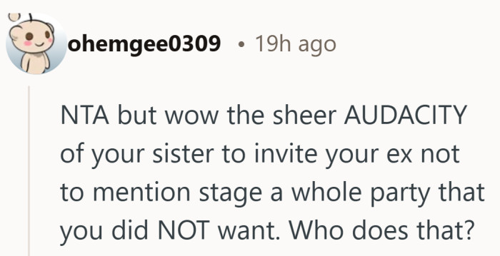 The disbelief feels earned when both the guest list and the event itself ignored a very clear no.