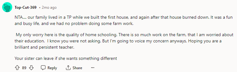 Your Sister Can Leave If She Wants Something Different