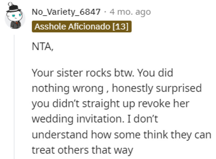 Revoking Her Wedding Invitation