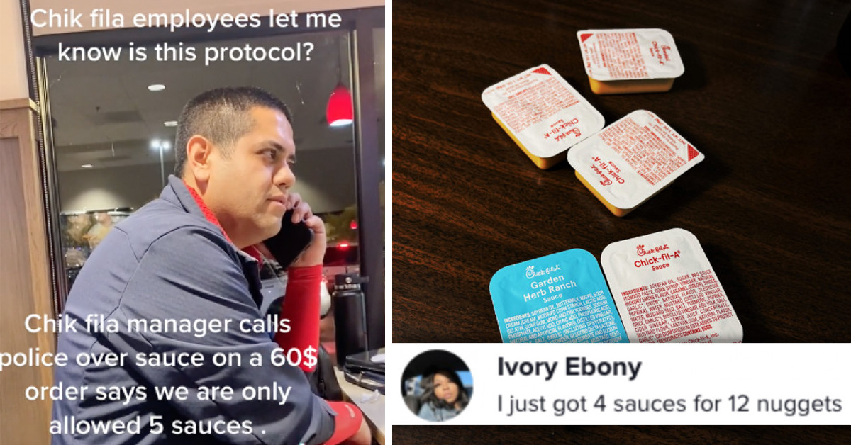 Chik-Fil-A Manager Calls Police On A Couple Complaining About Limited Number Of Sauces