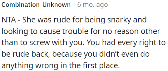 There was no wrongdoing involved.