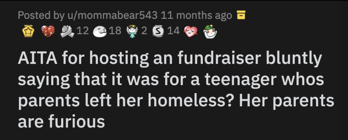 Lily's parents got wind of the honest social media post regarding the fundraiser