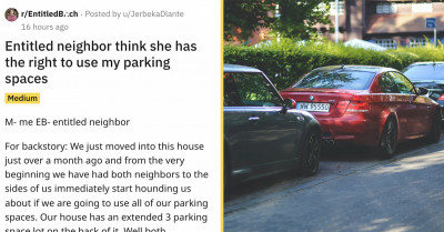 Entitled Neighbors Feel They Have A Right To Make Use Of Family’s Parking Spaces