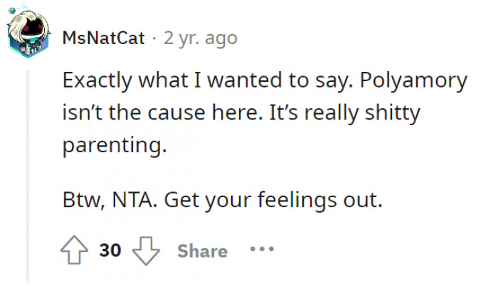 It’s basically bad parenting.