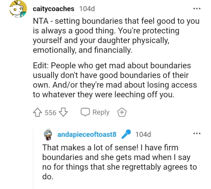 And the comments from other Redditors roll in...