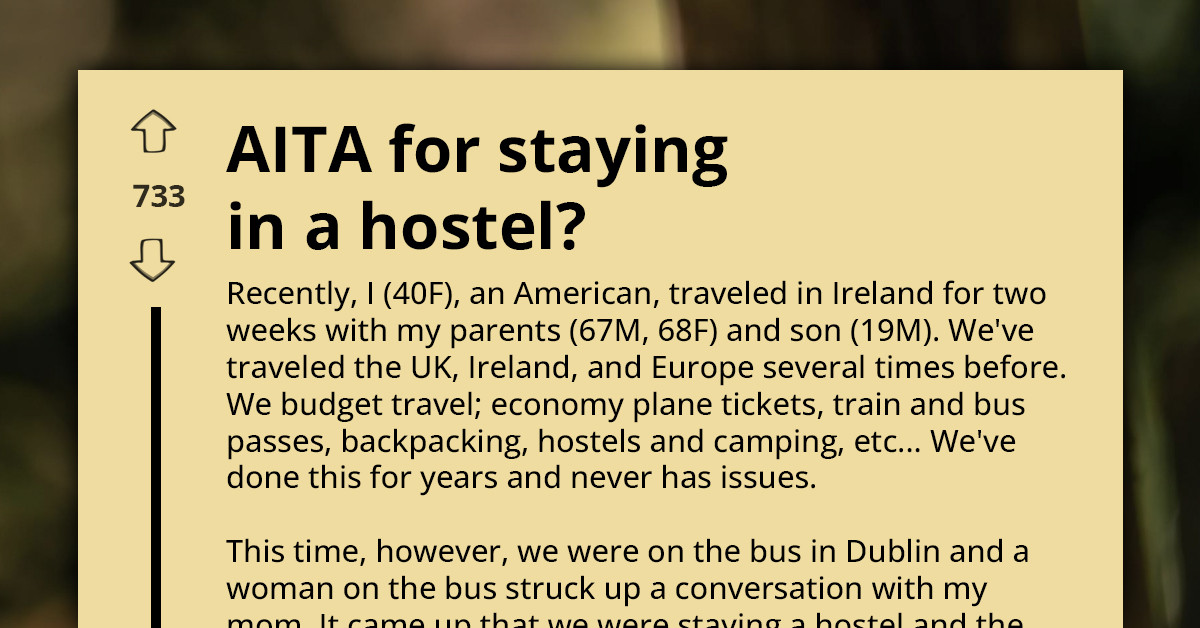 A "Middle Class" Dilemma In A Hostel - Is Tourism Taking Away Homes From Less Fortunate People