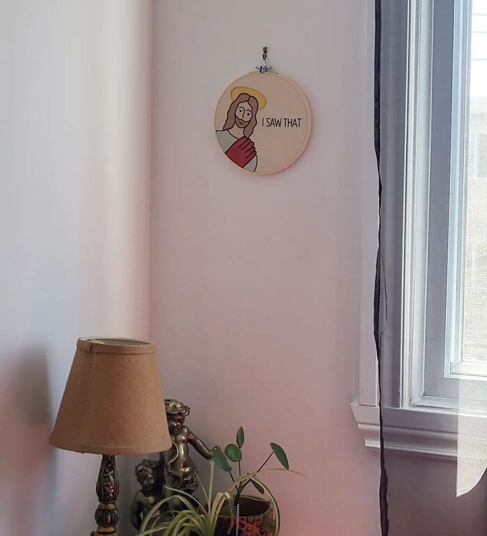 35. I Made This Embroidery As A Gift For My Religious Grandma, And She Loved It!