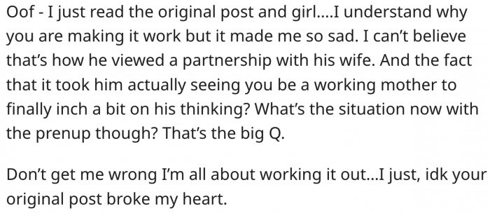 7. It's heartbreaking that she went through that.