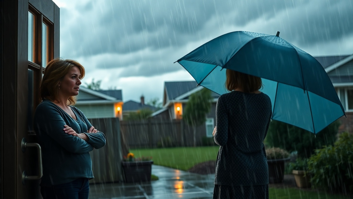 AITA for not inviting my sister back in during a storm over my daughter's device?