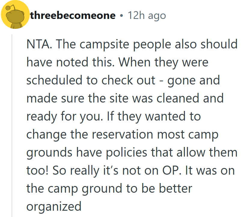 Sometimes the real villain isn’t the campers: it’s the chaotic reservation system.