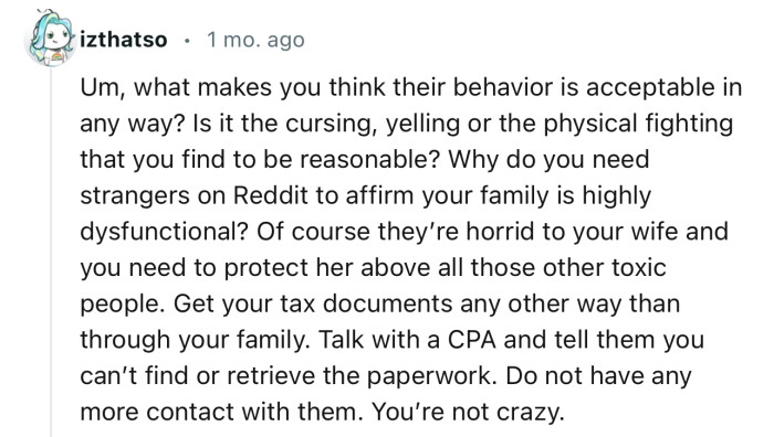 “Talk with a CPA and tell them you can’t find or retrieve the paperwork.”