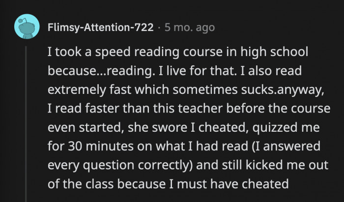 29. Some teachers must feel the floor disappearing from under them when they realize that some students are smarter than them