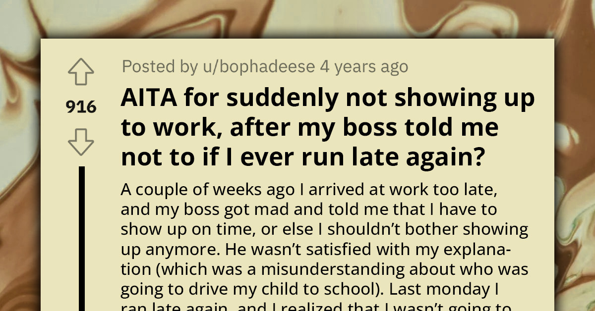 Furious Manager Demands Meeting After The Redditor Follows His Orders and Quits for Being Late Again