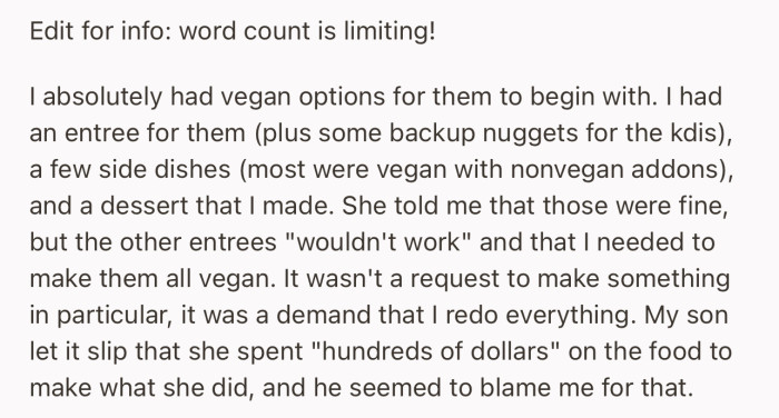 OP added some more context