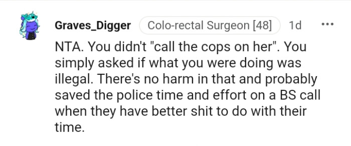 It probably saved the police time and effort