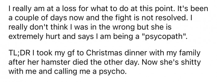 OP was unsure about how he handled the situation, so he decided to consult with the Reddit community.