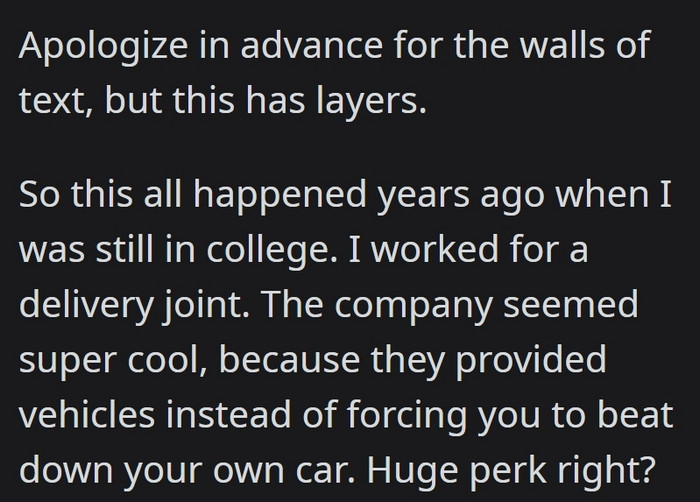 Brace yourself because you are in for quite a long story...