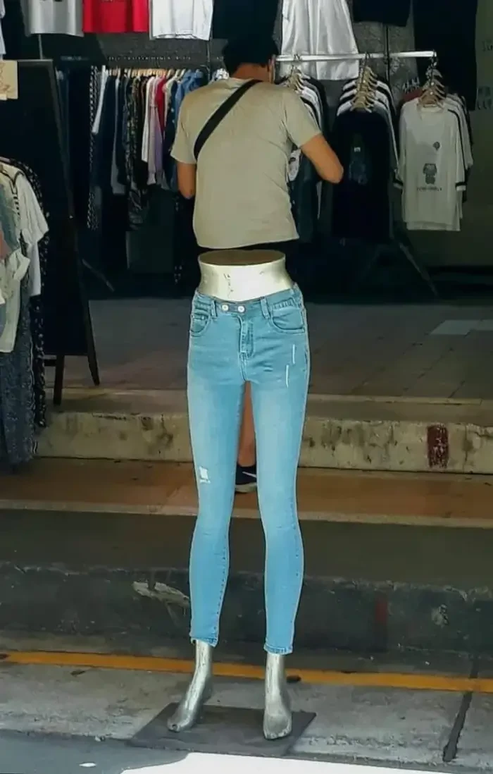 12. What kind of magic trick is this? His upper body floats!