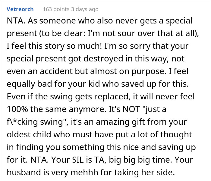 It's an amazing gift from your son