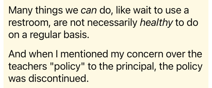 If a policy doesn't make sense, it should be changed.