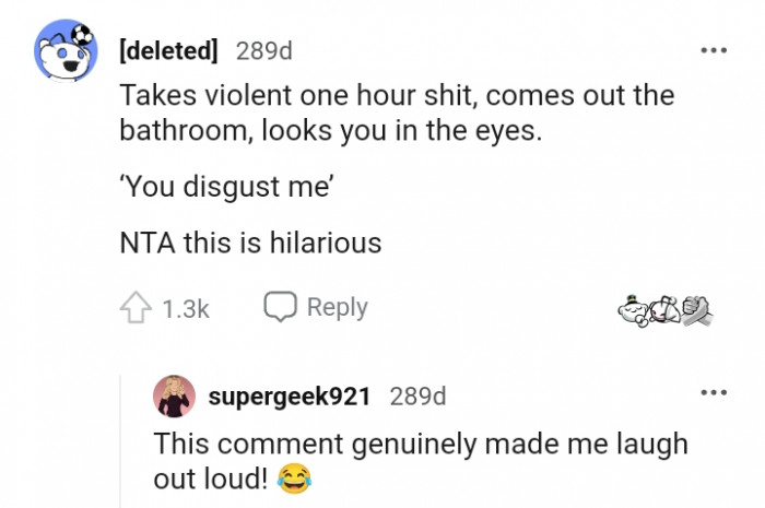 This story is hilarious to this Redditor