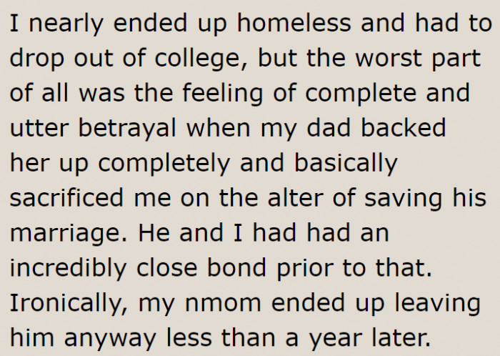 They further shared that their life went downhill because of their narcissistic mother.