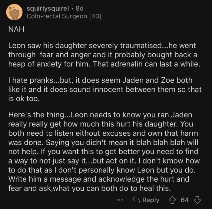 OP needs to find a way to talk things through with her brother.