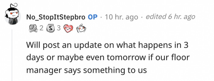 Promise to deliver more updates