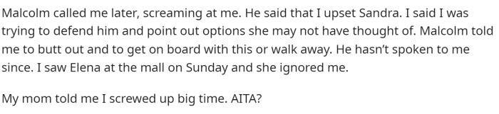 Her boyfriend is very upset with her and basically told her to leave or accept the situation because it was happening.