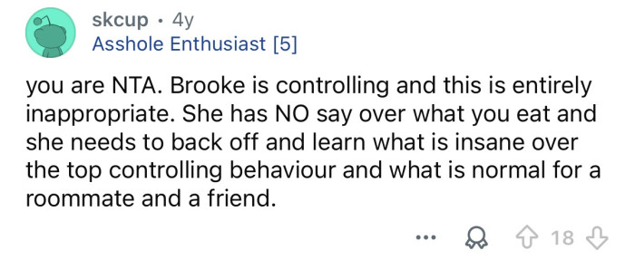 “This is entirely inappropriate.”