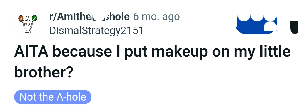 The OP pens down the headline