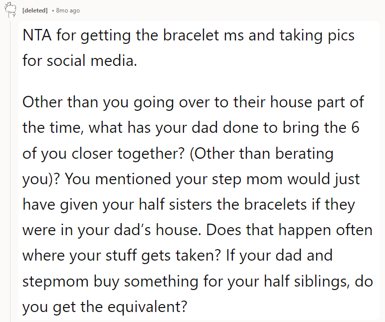 NTA: Your father is a real AH. You, your sister, and brother have a beautiful bond; treasure that.