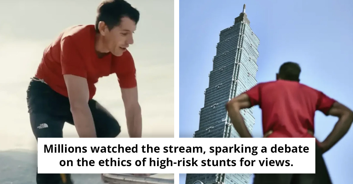 Alex Honnold addresses speculation about receiving $500,000 from Netflix for his daring ascent of a 1,667-foot skyscraper.