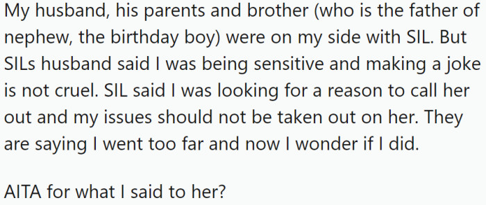 OP's family has a tragic history of twin pregnancies.