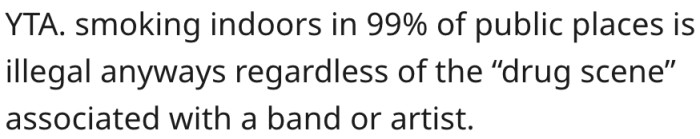 3. Smoking in public places is illegal.