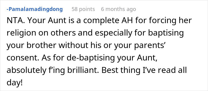 Best thing this redditor has read all day