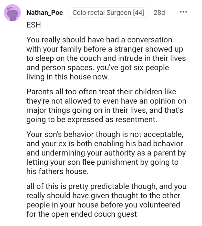 Parents sometimes treat their children like they don't have an opinion on major things