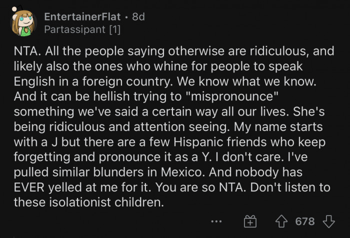 OP's colleague is kind of making a big deal out of this whole ordeal.