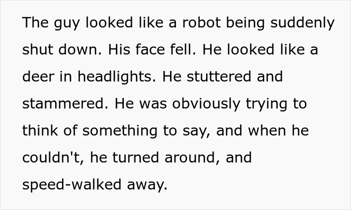 He shuttered and stammered